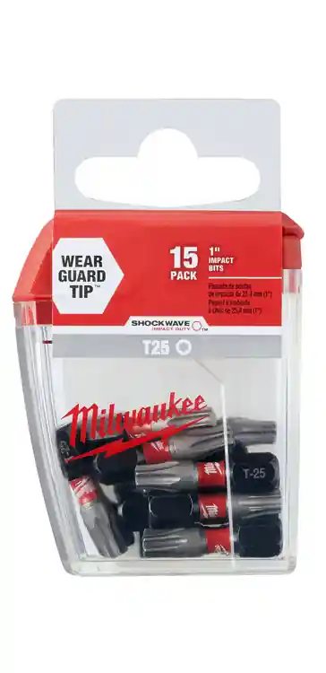Milwaukee Tool 48-32-5014 SHOCKWAVE 1" T25 Impact Bit (15 Contractor PK) Hassle-Free Returns