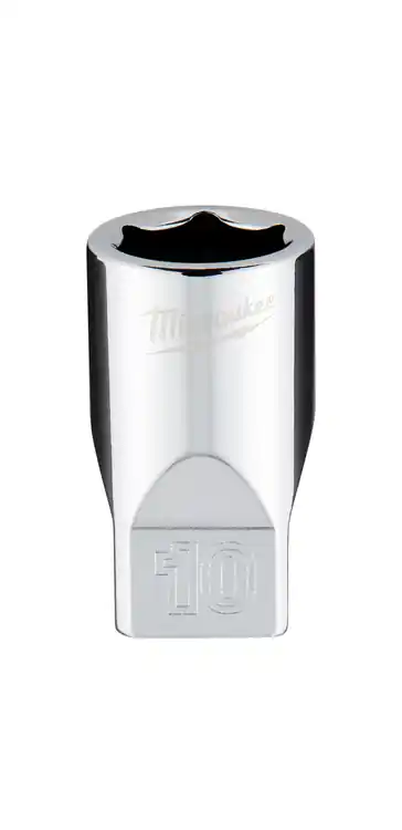 Milwaukee Tool 45-34-9036 1/4" Drive 10mm Metric Socket with FOUR FLAT Sides Professional Grade