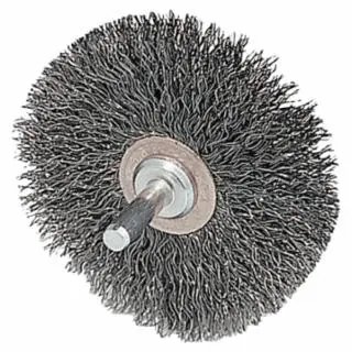 Weiler 17617P 3" Stem Mounted Wire Wheel .014-1/4" S Weekend Sale