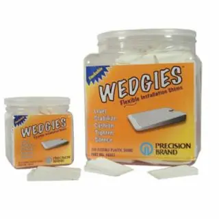 Place Order Precision Brand 48805 The Wedgie - White Flexible Shim - 200 Pieces (1 PK)