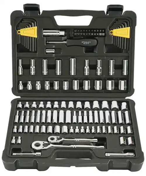 Stanley STMT71652 Stanley 1/4" & 3/8" Drive 123 Pc Socket St (2 ST) Crafted