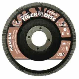 Weiler 50563 Tiger Disc 4.5" 40Grit 7/8Arb Place Order