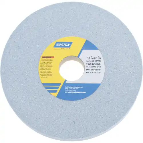 Norton 66252942308 7 x 3/4 x 1-1/4 Type 01 Straight Wheel 5Sg60-Kvs Seasonal Sale