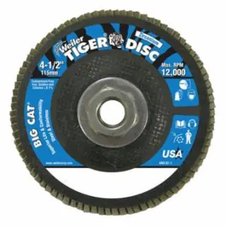 Weiler 50808 4-1/2" Tiger Disc Big Cat Arbor 5/8" 11 Arbor Brand New