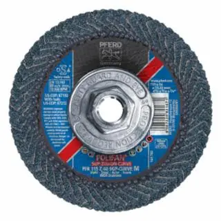Popular Pferd 67212 4-1/2 x 5/8-11 Poli Curve Zirc Alum Md Rd 40G