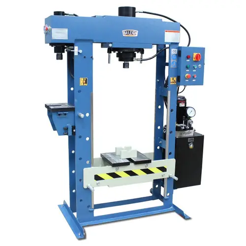 Time-Limited BAILEIGH BA9-1019289 Hsp-30M-C; 220V 1Phase 30/15 Ton Hydraulic H-Frame Press, 9.5 in Stroke