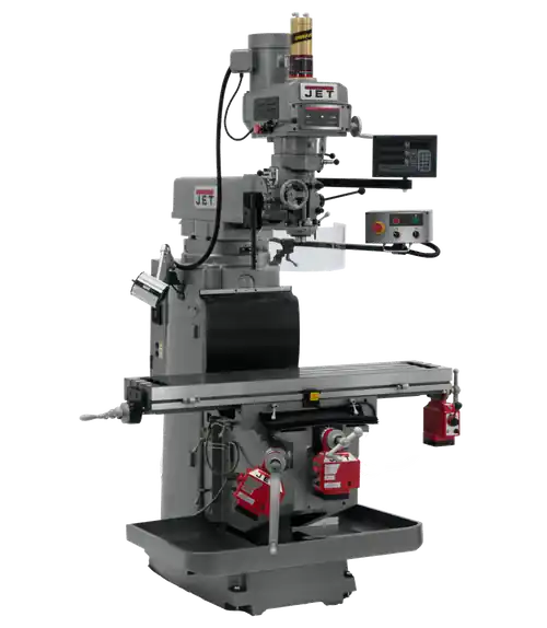In Demand JET JT9-698143 JTM-1254RVS With Newall NMS800 3X (Q) DRO, X,Y&Z Powerfeeds & Air Power Drawbar