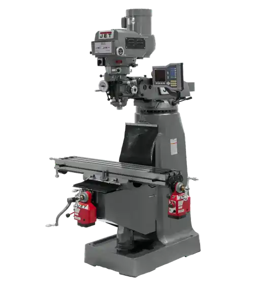 Time-Limited JET JT9-690412 JTM-4VS-1 Mill With 3-Axis ACU-RITE 203 DRO (Knee) With X and Y-Axis Powerfeeds