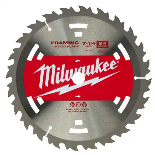 Milwaukee Tool 48-40-1711 7-1/4" 24T Construction Framing Contractor Pack (25 PK) Best Seller