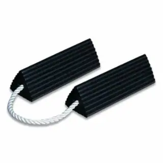Checkers RC5515-P Wheel Chockaviationrbr15"X5"X4.33"Roped Pair Buy Online