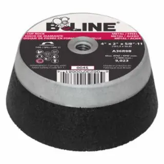 Best Choice B-Line Abrasives 903-004S 4 x 2 x 5/8-11 B-Line T11 Cup Wheel A26R9B (18 EA)