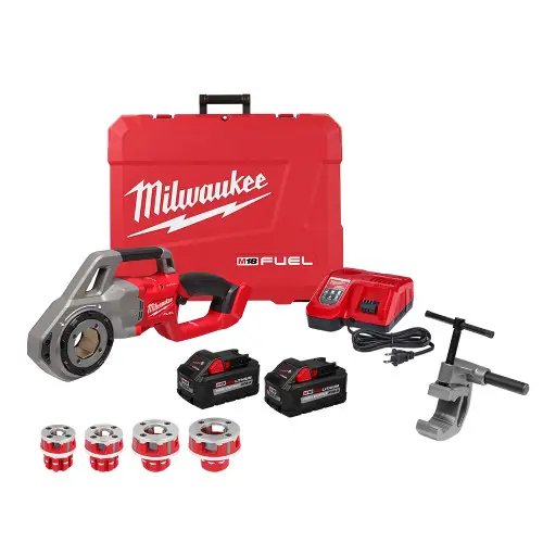 Order Now Milwaukee Tool 2870-22 M18 FUEL Compact Pipe Threader w/ ONE-KEY w/ 1/2" - 1-1/4" Compact NPT Forged Aluminum Die Heads