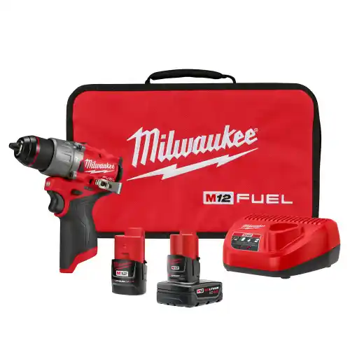 Same Day Shipping Milwaukee Tool 3404-22 M12 FUEL 1/2" Hammer Drill/Driver Kit