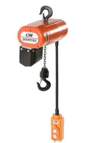 Cm Columbus Mckinnon 2119 Shopstar Elec Chain Hoist 1000Lb 230V 3Ph 12Fpm Final Sale