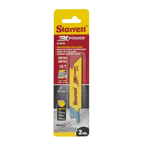 L.S. Starrett 16971 Recipro Saw Blade B418-2/Cd (1 CG) High Quality