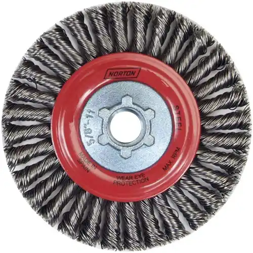 Crafted Norton 66252837993 Stringer Bead Wheel Brush 9 x .020 x 5/8-11