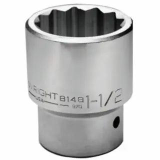 Wright Tool 8152 1-5/8" 1" Drive 12 Point Standard Socket Clearance