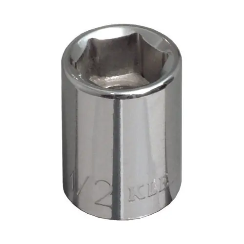 Klein Tools 65700 3/8-Inch Standard 6-Point Socket, 3/8-Inch Drive Professional Grade