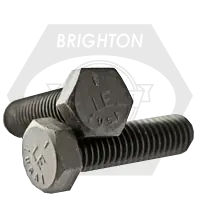 Hot Deal 7/8"-14 x 9" Hex Cap Screws, Grade 5, Plain Finish, Partial Thread, Fine (UNF), Medium Carbon Steel, Made in USA, Qty 1