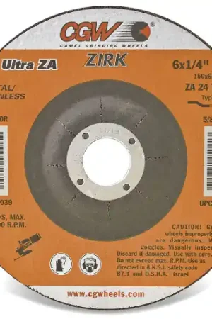Authentic CGW Abrasives 35659 9 x 1/4 x 5/8-11T27 Za24-T-Bf Resin Grind Whls, 10 Pack