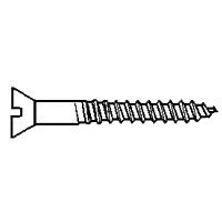 New Release 5 x 3/4" Wood Screws, Slotted Round Head, Brass, Qty 300