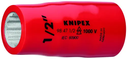 Knipex 98 47 9/16" Hex Socket, 1/2" Drive-1000V Insulated 9/16", N/A Nominal Length New Arrival