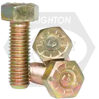 3/4"-10 x 2 1/2" Hex Cap Screws, L9, Hex Head, Zinc-Yellow Cr+3, Full Thread, Coarse (UNC), Alloy Steel, Made in USA, Qty 20 Mega Sale