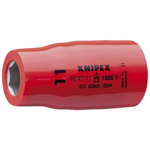 Knipex 98 47 14 Hex Socket, 1/2" Drive-1000V Insulated, 14 mm, N/A Nominal Length Best Seller