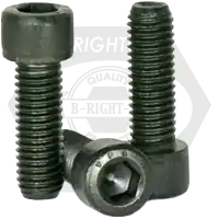 1/2"-12 x 6 1/2" Socket Head Cap Screws, BSW, Thermal Black Oxide, Partial Thread, Alloy Steel, Qty 10 Next Day Delivery