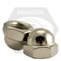 Weekend Sale M24-3.00 Hex Domed Acorn Nuts, 316 Stainless Steel A4, Coarse (UNC), DIN 1587, Qty 25