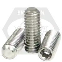 Order Now M8-1.25 x 25 mm Socket Set Screws, Flat Point, 18-8 Stainless Steel A2, Coarse (UNC), Qty 100