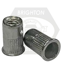 10-32 (.020-.130) Aluminum Rivet Nuts, Small Flange, Knurled Body, Qty 500 Seasonal Sale