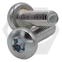 Super Sale M4-0.70 x 6 mm Machine Screws, Torx Pan Head, T20 Drive 6-Lobe, Metric Class 4.8, Zinc Cr+3, Full Thread, ISO 14583, Qty 1000