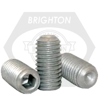 Order Now 8-32 x 7/8" Socket Set Screws, Cup Point, Zinc-Bake Cr+3, Coarse (UNC), Alloy Steel, Qty 100
