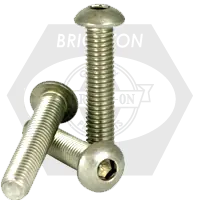 Fast Shipping M6-1.00 x 55 mm Button Head Socket Cap Screws, 316 Stainless Steel A4, Full Thread, Coarse (UNC), Qty 100