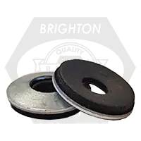 12 x 1/2" EPDM Bonded Washers, 18-8 Stainless Steel, Qty 100 Grab Now