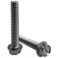 1/4"-20 x 1 1/2" Machine Screws, Slotted Indent Hex Washer Head HWH, 18-8 Stainless Steel A2, Full Thread, Qty 100 Don't Miss Out