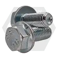 New Arrival M12-1.75 x 25 mm Flange Screws, Non-Serrated, Hex Head, Metric Class 8.8, Zinc Cr+3, Full Thread, Coarse (UNC), DIN 6921, Qty 100