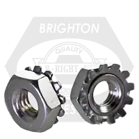 Fan Favorite M10-1.50 External Tooth K-Lock Hex Lock Nuts, A2-70 Stainless Steel, Qty 100