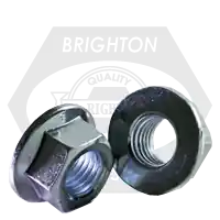 M5-0.8 Hex Flange Nuts, Non-Serrated, Metric Class 10, Zinc Cr+3, Coarse (UNC), DIN 6923, Qty 500 Express Delivery
