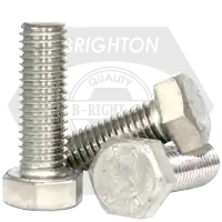M3-0.50 x 20 mm Hex Cap Screws, 18-8 Stainless Steel A2, Full Thread, Coarse (UNC), DIN 933, Qty 100 Buy Online