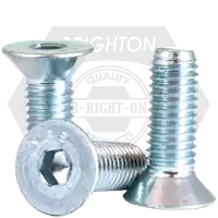 Trusted Brand M8-1.25 x 45 mm Flat Head Socket Cap Screws, Metric Class 12.9, Mechanical Zinc Cr+3, DIN7991, Qty 700
