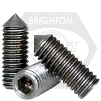 5/8"-11 x 3" Socket Set Screws, Non-Standard, Cone Point, Black Oxide, Coarse (UNC), Qty 1 Authentic