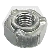 Markdown 1/2"-13 Hex Weld Nut, 3 Projections, 18-8 Stainless Steel, Qty 100