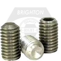 While Supplies Last M3-0.50 x 5 mm Socket Set Screws, Cup Point, 316 Stainless Steel A4, Coarse (UNC), DIN 916, Qty 100