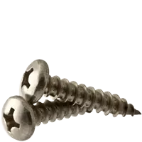 Super Sale 12-11 x 1 3/8" Self-Tapping Screws, Phillips Pan Head, Type A, 18-8 Stainless Steel A2, Full Thread, Qty 500