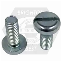 M8-1.25 x 40 mm Machine Screws, Slotted Pan Head, Metric Class 4.8, Zinc Cr+3, DIN 85, Qty 500 Limited Time