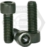 1 3/4"-5 x 7 1/2" Socket Head Cap Screws, Thermal Black Oxide, Partial Thread, Coarse (UNC), Alloy Steel, Qty 2 Final Sale