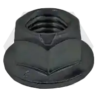 M8-1.25 Hex Flange Top Lock Nuts, Metric Class 10, Plain Finish, Coarse (UNC), DIN 6927/DIN EN 1664, Qty 250 Special Discount