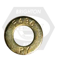 1 3/4" x 3 3/8" Structural Flat Washers, F436, Zinc-Yellow Cr+6, Medium Carbon Steel, Qty 100 Budget